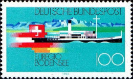 RFA Poste N* Yv:1509 Mi:1678 Euregio Bodensee Bord De Feuille (sans Gomme) - Unused Stamps