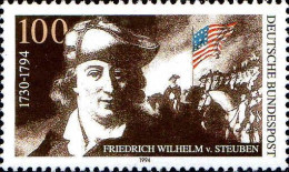 RFA Poste N* Yv:1598 Mi:1766 Friedrich Wilhelm Von Steuben Militaire (sans Gomme) - Unused Stamps