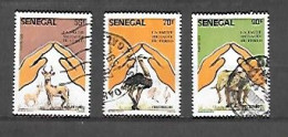 TIMBRE OBLITERE DU SENEGAL DE 1987 N° MICHEL 909/10 912 - Senegal (1960-...)