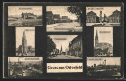 AK Osterfeld, Bahnhof-Nord, Zeche Jacobi, Zeche Osterfeld, Hauptstrasse  - Autres & Non Classés