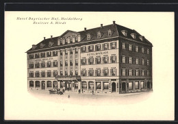 Künstler-AK Heidelberg, Hotel Bayrischer Hof, Bes. A. Hirdt  - Heidelberg
