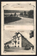 AK Landsberg A. L., Ackerbauschule, Südfront Und Nordostfront  - Landsberg