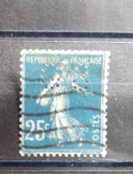 FRANCE GS 119 TIMBRE   INDICE 6 POKO SUR 140 PERFORE PERFORES PERFIN PERFINS PERFO PERFORATION PERFORIERT - Used Stamps