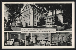 AK Friedrichroda, Hotel-Pension Lanz, Burgstrasse 15  - Friedrichroda
