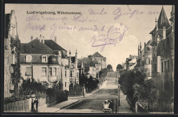 AK Ludwigsburg, Wilhelmstrasse Mit Wohnhäusern  - Ludwigsburg