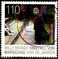 RFA Poste Obl Yv:3357 Mi:3579 Willy Brandt Warschau (TB Cachet Rond) - Oblitérés