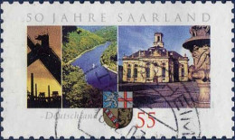 RFA Poste Obl Yv:2410 Mi:2595 50 Jahre Saarland (Beau Cachet Rond) - Used Stamps