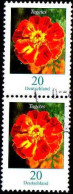 RFA Poste Obl Yv:2296 Mi:2471A Tagetes (cachet Rond) Paire - Usados