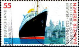 RFA Poste Obl Yv:2237 Mi:2412 Gewinn Des Blauen Bandes Durch Dampfer Bremen (Beau Cachet Rond) - Used Stamps