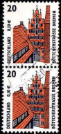 RFA Poste Obl Yv:2056 Mi:2224 Böttcherstrasse Bremen Paire (cachet Rond) - Used Stamps