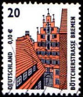 RFA Poste Obl Yv:2056 Mi:2224 Böttcherstrasse Bremen (Lign.Ondulées) - Used Stamps