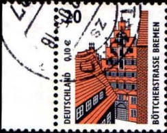RFA Poste Obl Yv:2056 Mi:2224 Böttcherstrasse Bremen Bord De Feuille (Beau Cachet Rond) - Usados