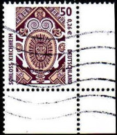RFA Poste Obl Yv:2042 Mi:2210 Schloss Kirchheim Coin De Feuille (Lign.Ondulées) - Used Stamps