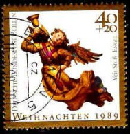 Berlin Poste Obl Yv:819/820 Noël Anges (TB Cachet Rond) - Gebraucht