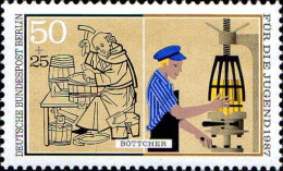 Berlin Poste N** Yv:741/744 Pour La Jeunesse Métiers Manuels - Unused Stamps