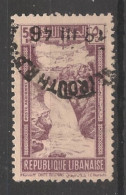 GRAND LIBAN - 1945 - Poste Aérienne PA N°YT. 98 - Chutes Du Litani 50pi Lilas - Oblitéré / Used - Gebraucht