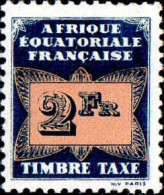 AEF Taxe N* Yv:10 Mi:10 Timbre Taxe (avec Charnière) - Unused Stamps