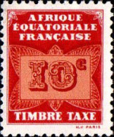 AEF Taxe N* Yv: 2 Mi:2 Timbre Taxe (avec Charnière) - Unused Stamps