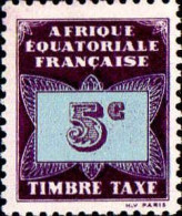 AEF Taxe N* Yv: 1 Mi:1 Timbre Taxe (avec Charnière) - Unused Stamps