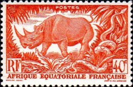 AEF Poste N** Yv:210 Mi:264 Rhinocéros - Unused Stamps