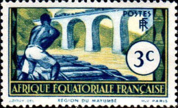 AEF Poste N** Yv: 77 Mi:29 Région Du Mayumbé - Unused Stamps