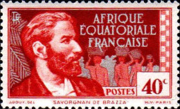 AEF Poste N** Yv: 43 Mi:39 Savorgnan De Brazza Explorateur - Unused Stamps