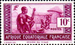 AEF Poste N** Yv: 37 Mi:32 Région Du Tchad - Neufs