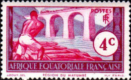 AEF Poste N** Yv: 35 Mi:30 Région Du Mayumbé - Unused Stamps