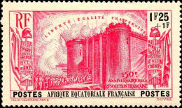 AEF Poste N* Yv: 75 Mi:94 Prise De La Bastille (Trace De Charnière) - Unused Stamps