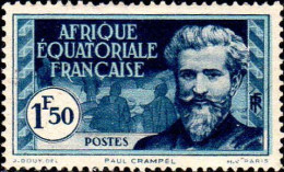 AEF Poste N* Yv: 54 Mi:55 Paul Crampel Explorateur (Trace De Charnière) Traces De Rouilles - Unused Stamps