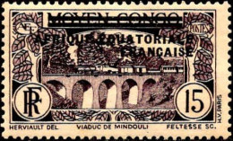 AEF Poste N* Yv:  6 Mi:16 Viaduc De Mindouli (points De Rouille) - Unused Stamps