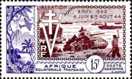 AEF Avion N** Yv:57 Mi:291 Libération - Unused Stamps