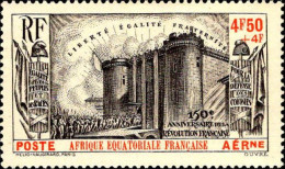 AEF Avion N* Yv: 9 Mi:96 Prise De La Bastille (Trace De Charnière) - Unused Stamps