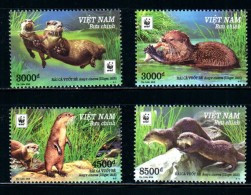 WWF W.W.F. Vietnam Viet Nam MNH Perf Stamps 2016 : Otter - Viêt-Nam