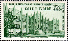 Côte D'Ivoire Avion N** Yv: 6/8 Protection De L'enfance Indigène - Unused Stamps