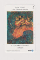 JAPAN  - Degas Painting Magnetic Phonecard - Japón