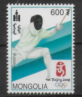 MONGOLIE   N° 2837    * *    Jo 2008 Escrime - Fencing