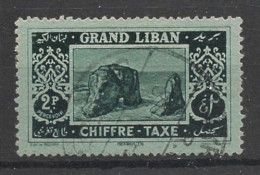GRAND LIBAN - 1925 - Taxe TT N°YT. 13 - Grotte Des Pigeons 2pi - Oblitéré / Used - Gebruikt