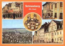 72548603 Schneeberg Erzgebirge Museum Wappen Ernst-Schneller-Platz Schneeberg - Autres & Non Classés