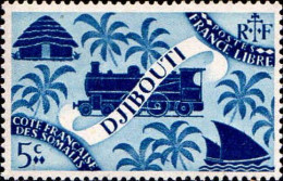 Cte Des Somalis Poste N** Yv:234/247 Série De Londres Locomotive - Neufs