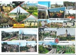 LUXEMBOURG -   SOUVENIR DE LUXEMBOURG   - 4 CPA  (L 112) - Luxemburg - Stad