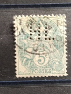 FRANCE TIMBRE HL 43 INDICE 6 SUR 111 PERFORE PERFORES PERFIN PERFINS PERFORATION PERCE LOCHUNG - Usati
