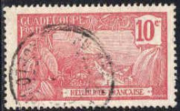 Guadeloupe Poste Obl Yv: 59 Mi:56 Mont Houelmont Basse-Terre (Beau Cachet Rond) - Usados
