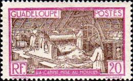Guadeloupe Poste N** Yv:105 Mi:102 La Canne Mise Au Moulin (G.trop.) - Nuevos