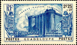 Guadeloupe Poste N** Yv:146 Mi:151 Prise De La Bastille Quelques Points De Rouille - Unused Stamps