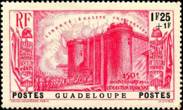 Guadeloupe Poste N* Yv:145 Mi:150 Prise De La Bastille (Trace De Charnière) - Nuovi