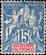 Guadeloupe Poste N* Yv: 32 Mi:32 Groupe Allégorique Mouchon (sans Gomme) - Neufs