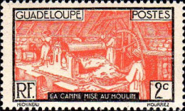 Guadeloupe Poste N* Yv:100 Mi:97 La Canne Mise Au Moulin (Trace De Charnière) - Ongebruikt