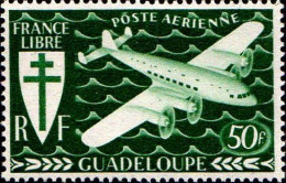 Guadeloupe Avion N** Yv: 4/5 Série De Londres Quadrimoteur - Poste Aérienne