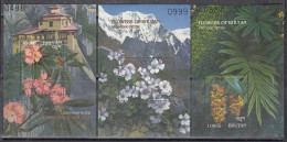 BHUTAN, 2000, Flowers Of The Himalayan Mountains , MS, MNH, (**) - Bhoutan